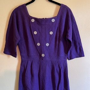 Vintage Purple Wiggle Dress